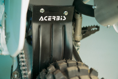 Main image of Acerbis Rear Shock Cover Mud Flap (Black) YZ