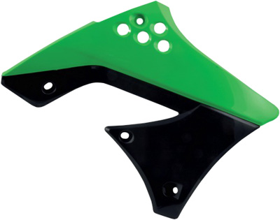 Main image of Acerbis Radiator Shrouds (Green/Black) KX250F 09-12