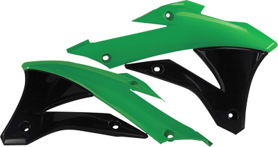 Main image of Acerbis Radiator Shrouds (Green/Black) KX85/100 14-21